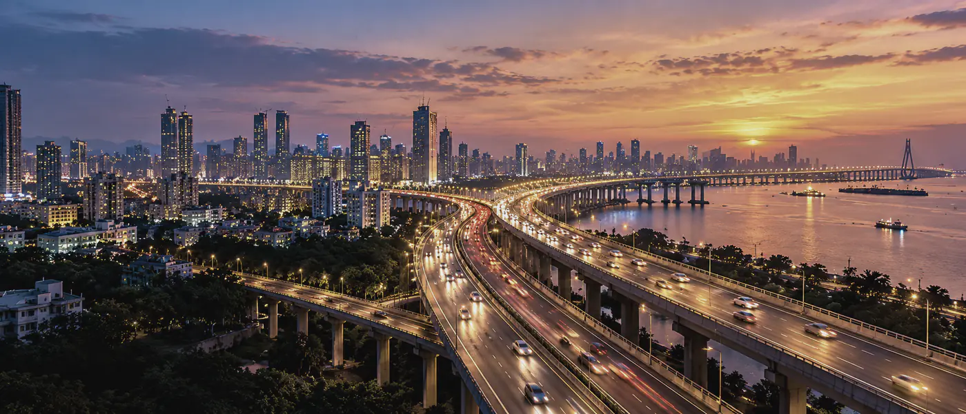 Eastern Freeway near Wadala, Mumbai